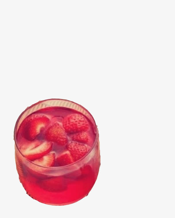 草莓果酒免抠