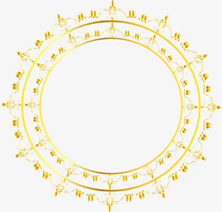 金色皇冠边框免抠