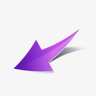 卡通活动紫色箭头符号免抠