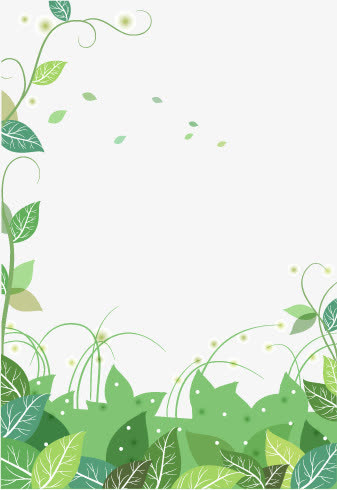 绿色健康绿叶店铺背景