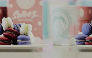 咖啡夹心饼干宽屏免抠