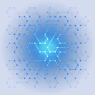 科技纹路效果电路芯片免抠