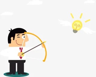 射箭商务目标免抠