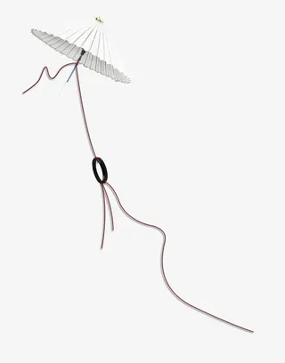 创意素雅高洁的白色油纸伞免抠