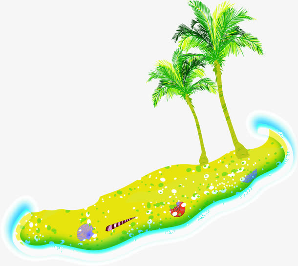 开心六一绿色草地促销装饰六一儿童节免抠