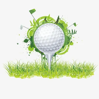 春天高尔夫免抠