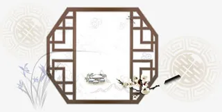 复古边框背景海报促销素材