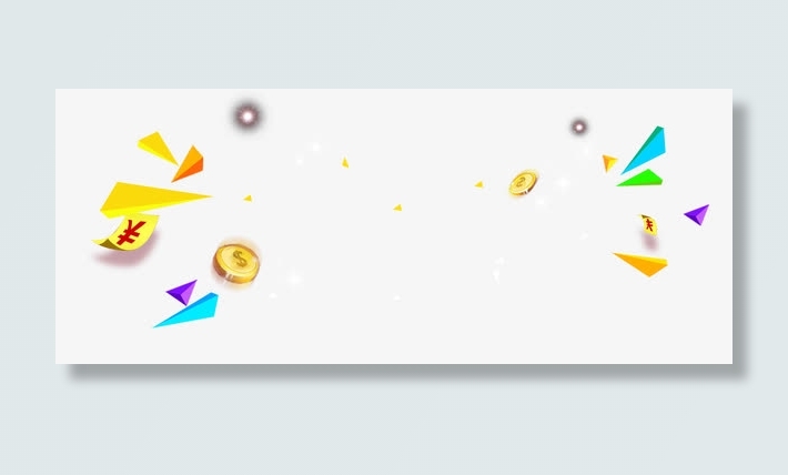 漂浮的不规则三角形免抠