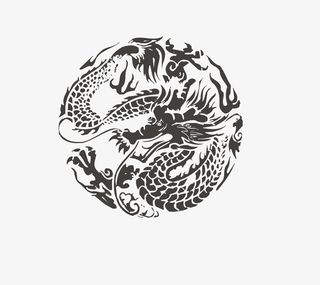 二月二龙抬头卡通装饰中国龙海报免抠