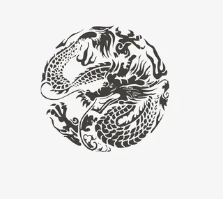 二月二龙抬头卡通装饰中国龙海报免抠