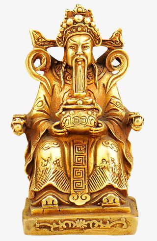 纯铜财神爷佛像免抠