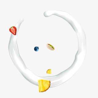 免抠透明牛奶圈圈免抠