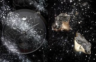 黑色星空满天星星免抠