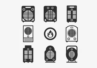电风扇电暖器免抠