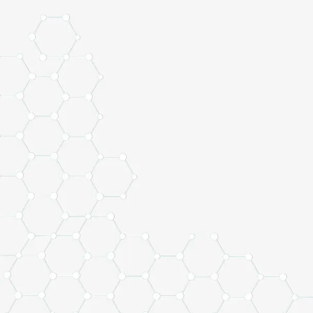 白色分子网格免抠
