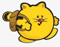 背着书包的小老虎免抠