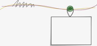 卡通绳索边框装饰图片免抠