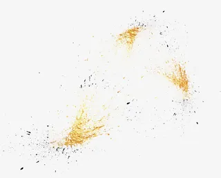 金色粉末喷溅免抠