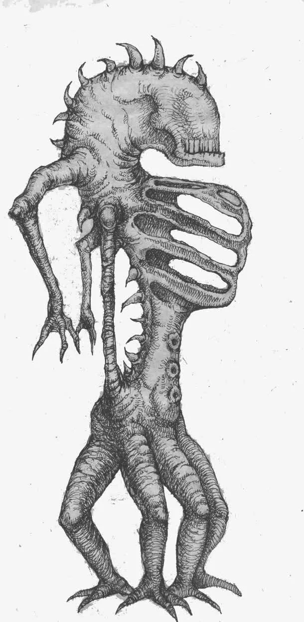 墨水画变异龙免抠