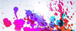 简约炫彩光斑背景图高清