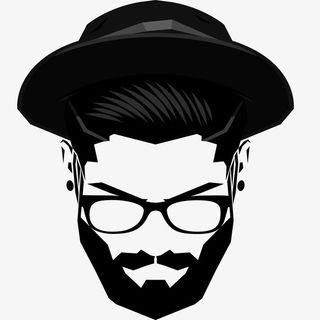 帅气眼镜男人剪影免抠