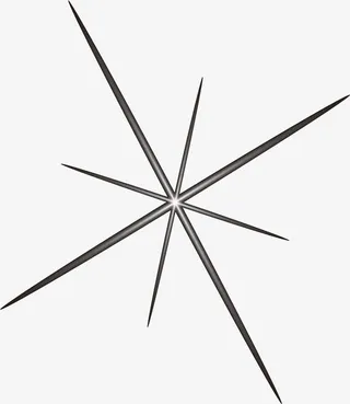 手绘白色闪光免抠