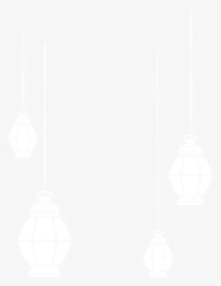 白色简约伊斯兰挂件免抠