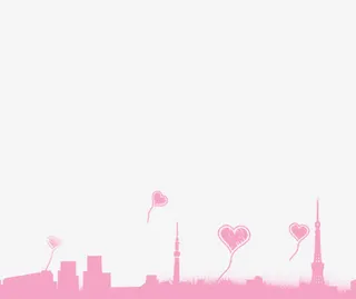 粉色卡通背景元素