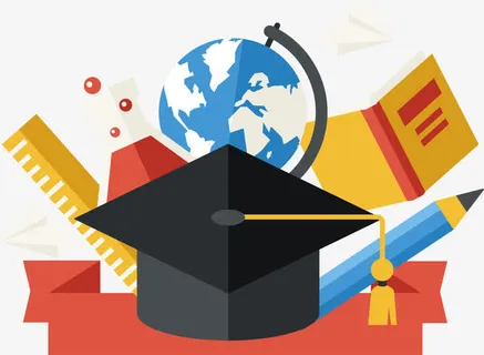 扁平文具背景免抠手绘/卡通卡通元素