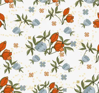 小清新多彩花朵免抠