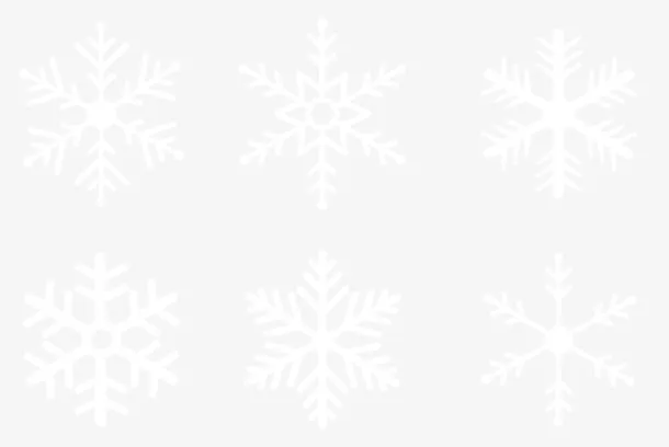 冬天雪花矢量元素免抠