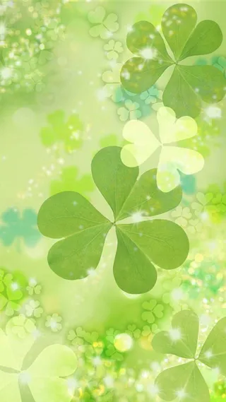 四叶草绿色H5背景高清