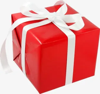 红色礼盒新店开业免抠