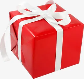 红色礼盒新店开业免抠