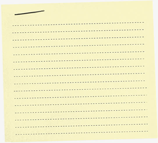 横格纸纸张素材免抠