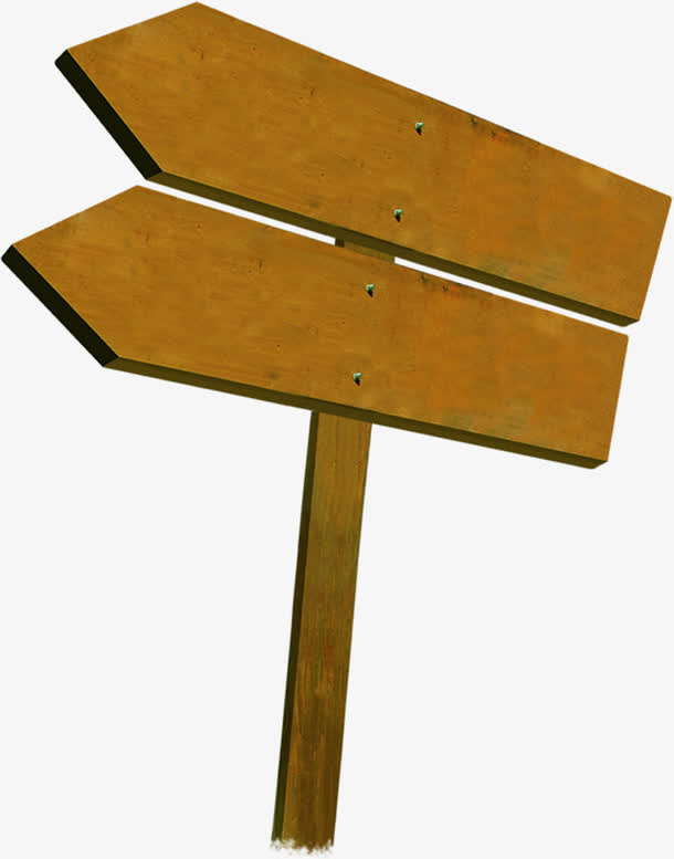 春天高清木板标签免抠