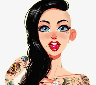 手绘创意插画免抠