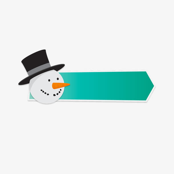 雪人头像淘宝店铺吊旗免抠