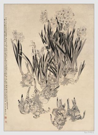 邹传安国画集山花烂漫免抠