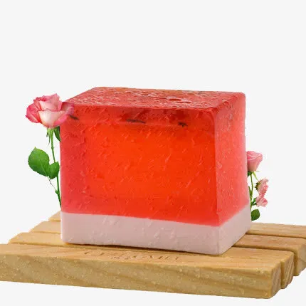 红色精油皂免抠