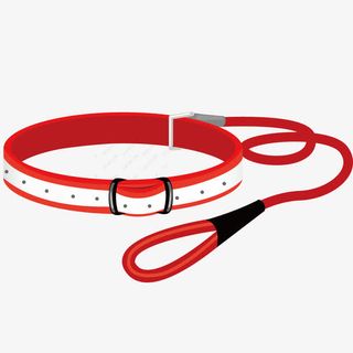 矢量狗狗绳子免抠