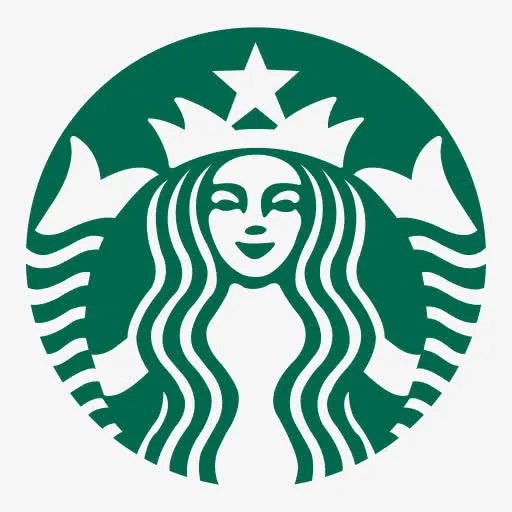 星巴克平板品牌标识免抠