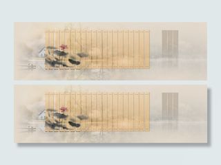 中国风古韵水墨画banner高清