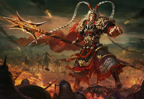 古代三国武将威武的吕布免抠 古代三国武将威武的吕布免抠