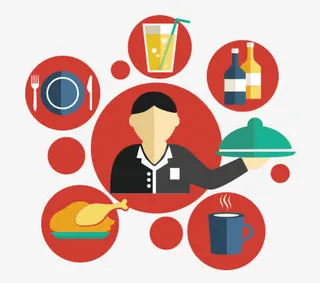 矢量PPT元素美食免抠