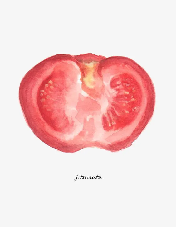 水彩西红柿免抠