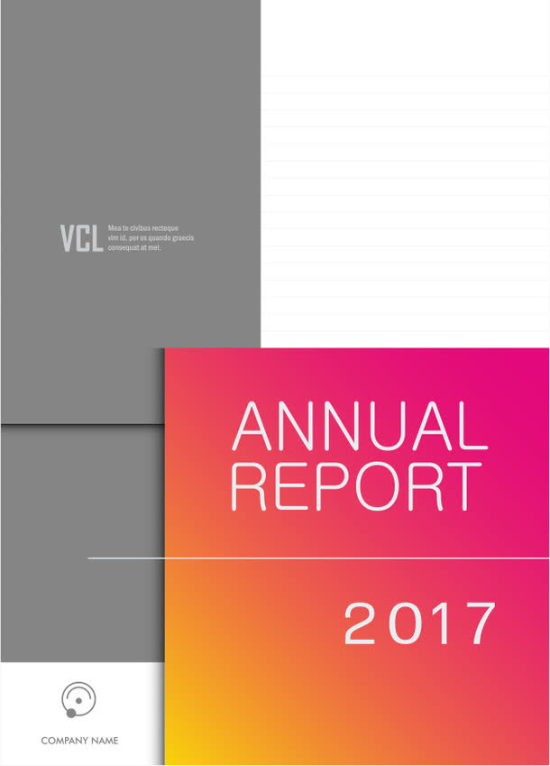2017矢量品红封面免抠