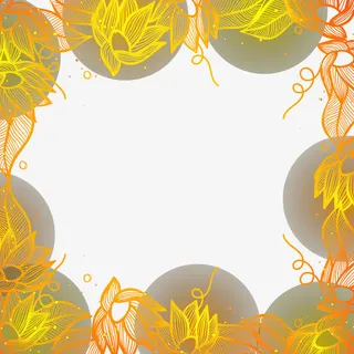 矢量金色莲花免抠