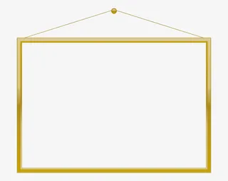 木色木材质相框探免抠