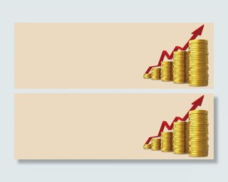 金币商务业绩提高箭头高清